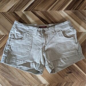 Unionbay Low-rise Khaki Stretch Twill Utility Style Shorts